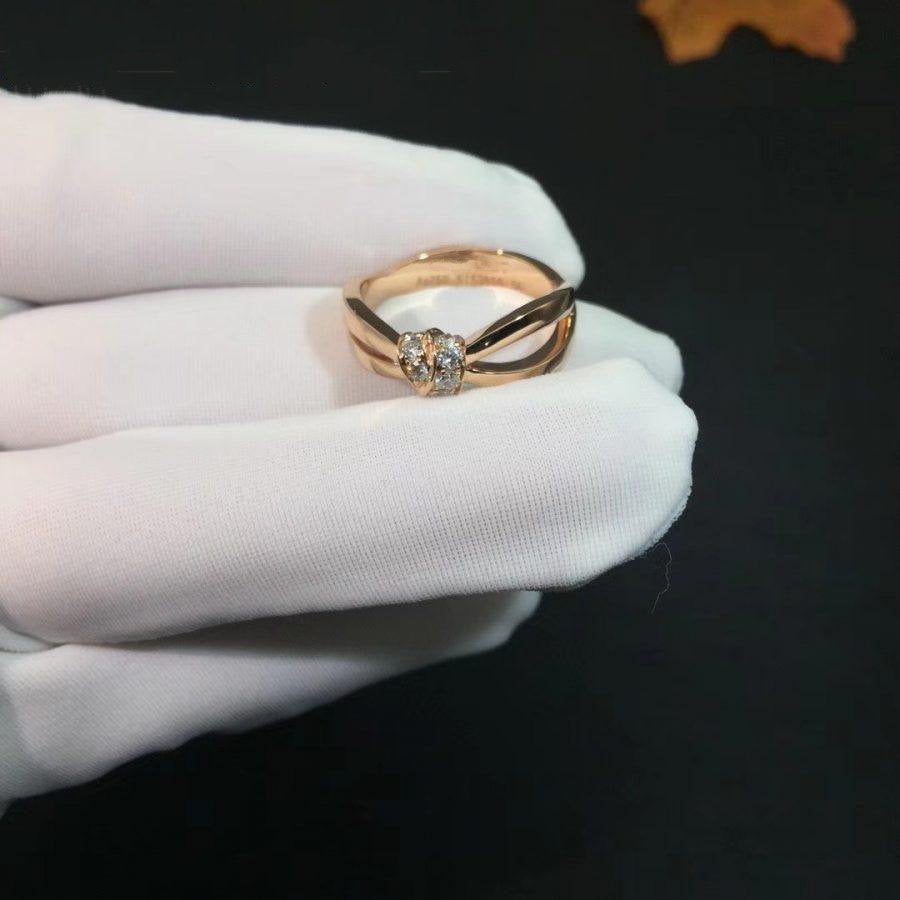 [⭐⭐JeweliWhal]LIENS RING ROSÉGOLD DIAMANT