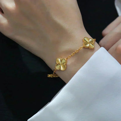 [⭐⭐JeweliWhal] CLOVER 5 MOTIF LASER BRACELET COLLECTION