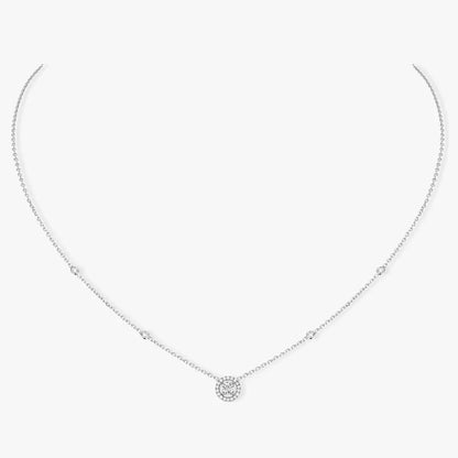 [⭐⭐JeweliWhal]Diamond Necklace 0,20ct Brilliant Shape Joy