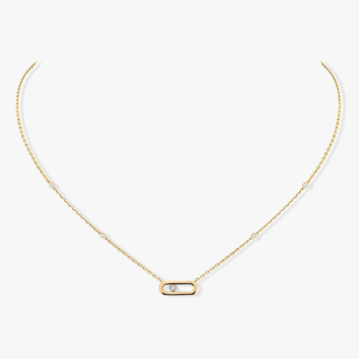 [⭐⭐JeweliWhal]MOVE UNO DIAMOND NECKLACE