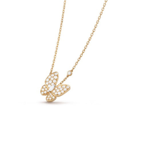 [⭐⭐JeweliWhal]BUTTERFLY DIAMOND NECKLACE