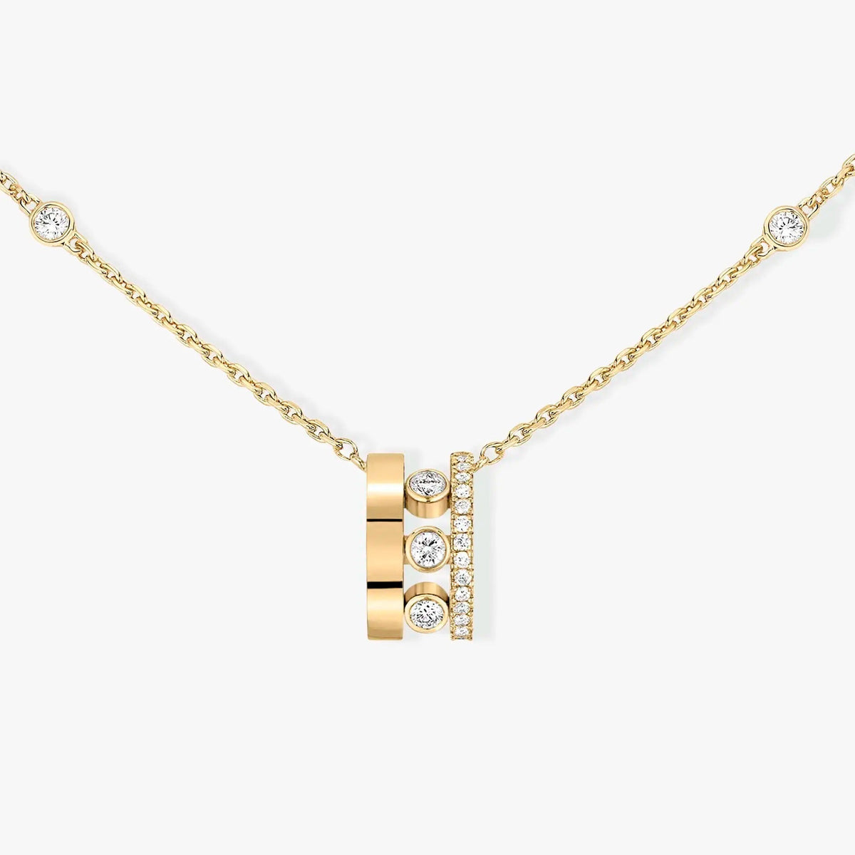 [⭐⭐JeweliWhal]CHAIN MOVE ROMANE PEDAND NECKLACE
