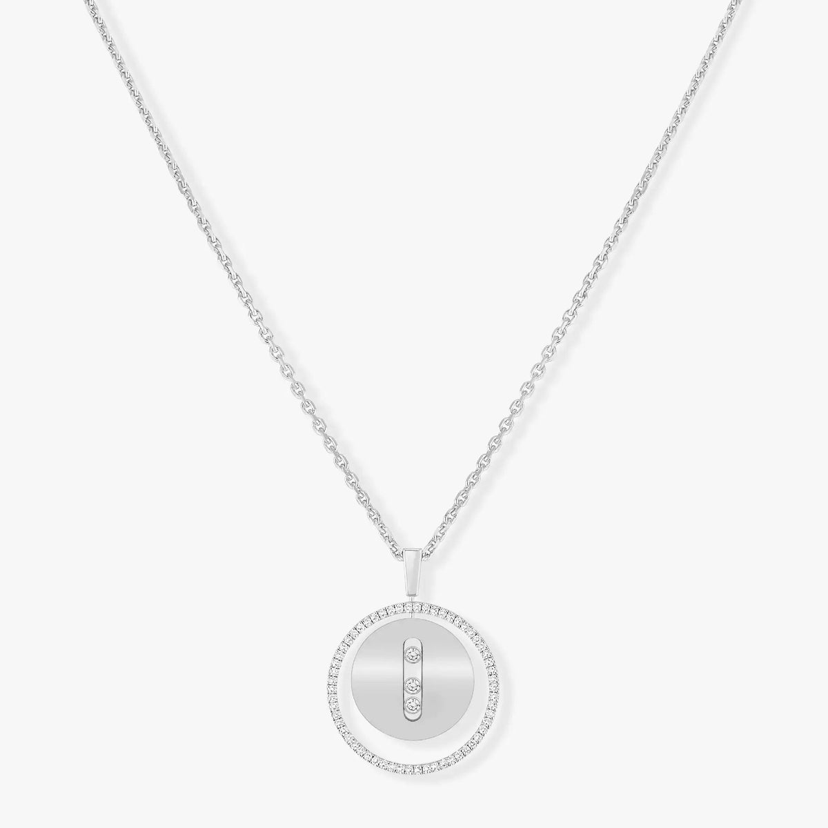 [⭐⭐JeweliWhal]Demo MOVE MM SILVER DIAMOND NECKLACE