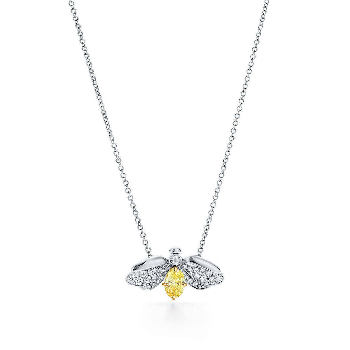 [JeweliWhal]PAPER FLOWERS YELLOW DIAMOND FIREFLY PENDANT