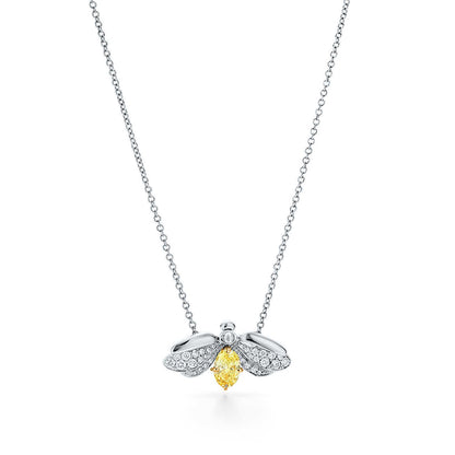 [JeweliWhal]PAPER FLOWERS YELLOW DIAMOND FIREFLY PENDANT