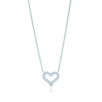 [JeweliWhal]HEART-SHAPED DIAMOND NECKLACE