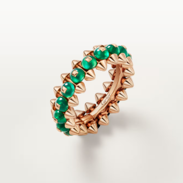 [⭐⭐JeweliWhal]CLASH ELEGANT ROSE GOLD RING FEATURING NATURAL AGATE