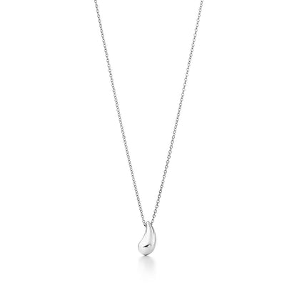 [JeweliWhal]ELSA PERETTI TEARDROP PENDANT STERLING SILVER NECKLACE