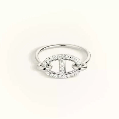 [⭐⭐JeweliWhal]RONDE SMALL SILVER DIAMOND RING