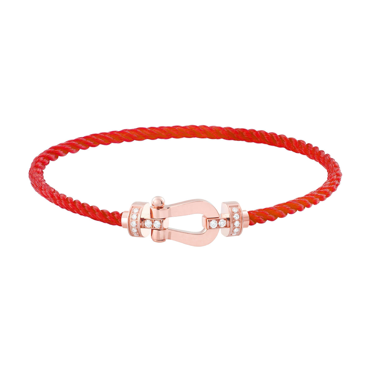 [⭐⭐JeweliWhal]FORCE 10 HALF DIAMOND PINK GOLD RED CORDERI LARGE AND MEDIUM MODEL