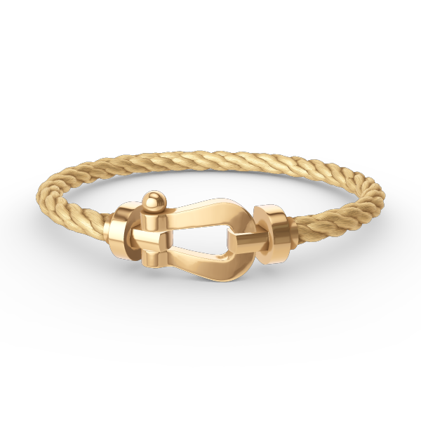 [⭐⭐JeweliWhal]FORCE GROSSES HUFEISEN-ARMBAND OHNE DIAMANTEN GOLD