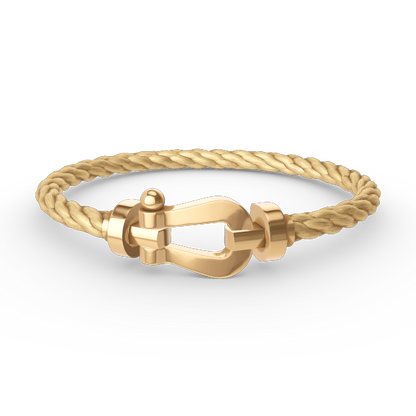[⭐⭐JeweliWhal]FORCE GROSSES HUFEISEN-ARMBAND OHNE DIAMANTEN GOLD