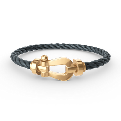 [⭐⭐JeweliWhal]FORCE GROSSES HUFEISEN-ARMBAND OHNE DIAMANTEN GOLD
