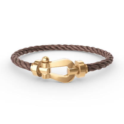[⭐⭐JeweliWhal]FORCE GROSSES HUFEISEN-ARMBAND OHNE DIAMANTEN GOLD