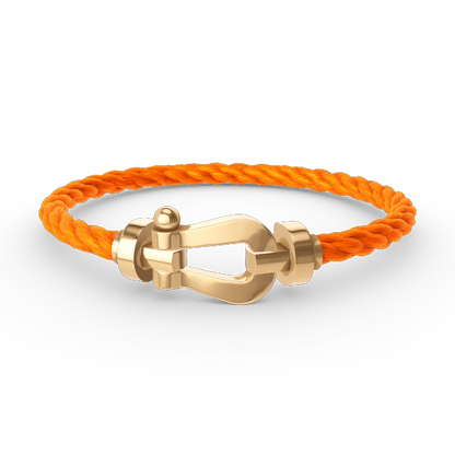 [⭐⭐JeweliWhal]FORCE GROSSES HUFEISEN-ARMBAND OHNE DIAMANTEN GOLD