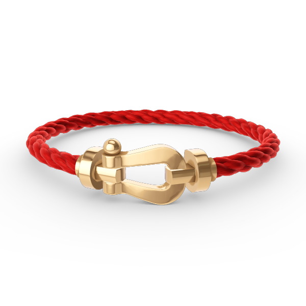 [⭐⭐JeweliWhal]FORCE GROSSES HUFEISEN-ARMBAND OHNE DIAMANTEN GOLD