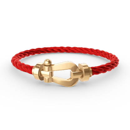 [⭐⭐JeweliWhal]FORCE GROSSES HUFEISEN-ARMBAND OHNE DIAMANTEN GOLD