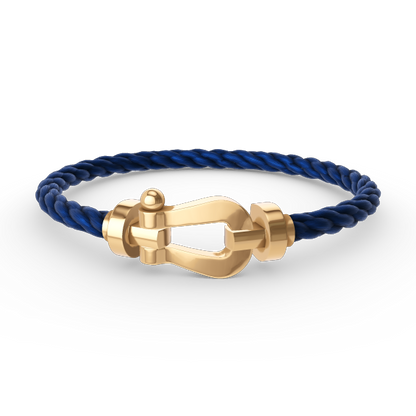 [⭐⭐JeweliWhal]FORCE GROSSES HUFEISEN-ARMBAND OHNE DIAMANTEN GOLD