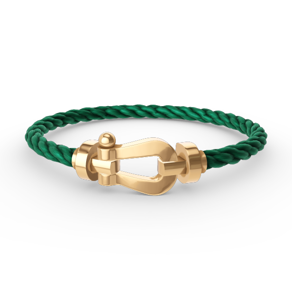 [⭐⭐JeweliWhal]FORCE GROSSES HUFEISEN-ARMBAND OHNE DIAMANTEN GOLD
