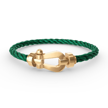 [⭐⭐JeweliWhal]FORCE GROSSES HUFEISEN-ARMBAND OHNE DIAMANTEN GOLD