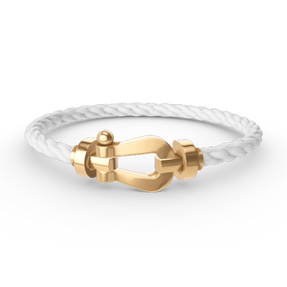 [⭐⭐JeweliWhal]FORCE GROSSES HUFEISEN-ARMBAND OHNE DIAMANTEN GOLD