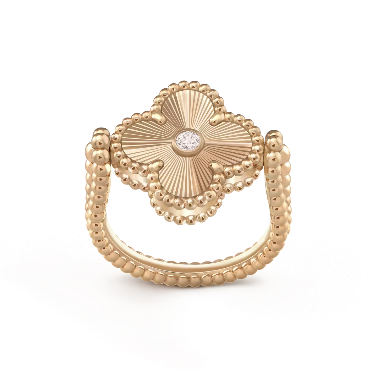 [⭐⭐JeweliWhal]CLOVER WENDBARER RING IN ROSÉGOLD