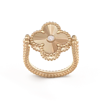 [⭐⭐JeweliWhal]CLOVER WENDBARER RING IN ROSÉGOLD
