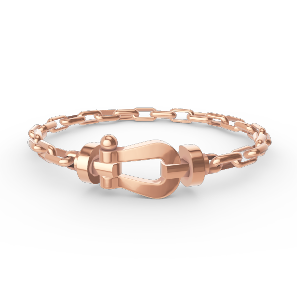 [⭐⭐JeweliWhal]FORCE LARGE HORSESHOE CLASP  METAL BRACELET