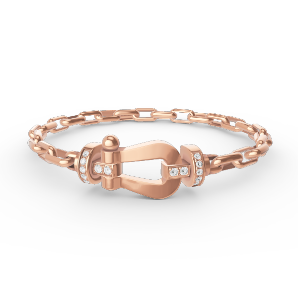 [⭐⭐JeweliWhal]FORCE LARGE HORSESHOE CLASP  METAL BRACELET