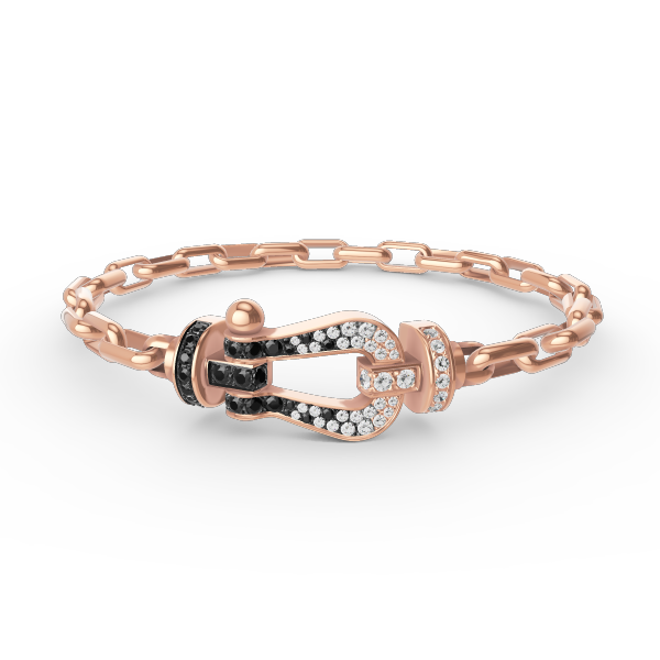 [⭐⭐JeweliWhal]FORCE LARGE HORSESHOE CLASP  METAL BRACELET