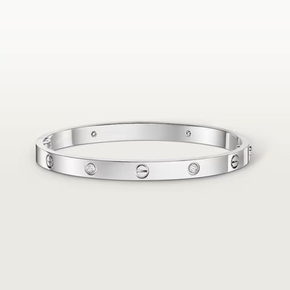 [⭐⭐JeweliWhal]LIEBESARMBAND 4,8 MM 4 DIAMANTEN