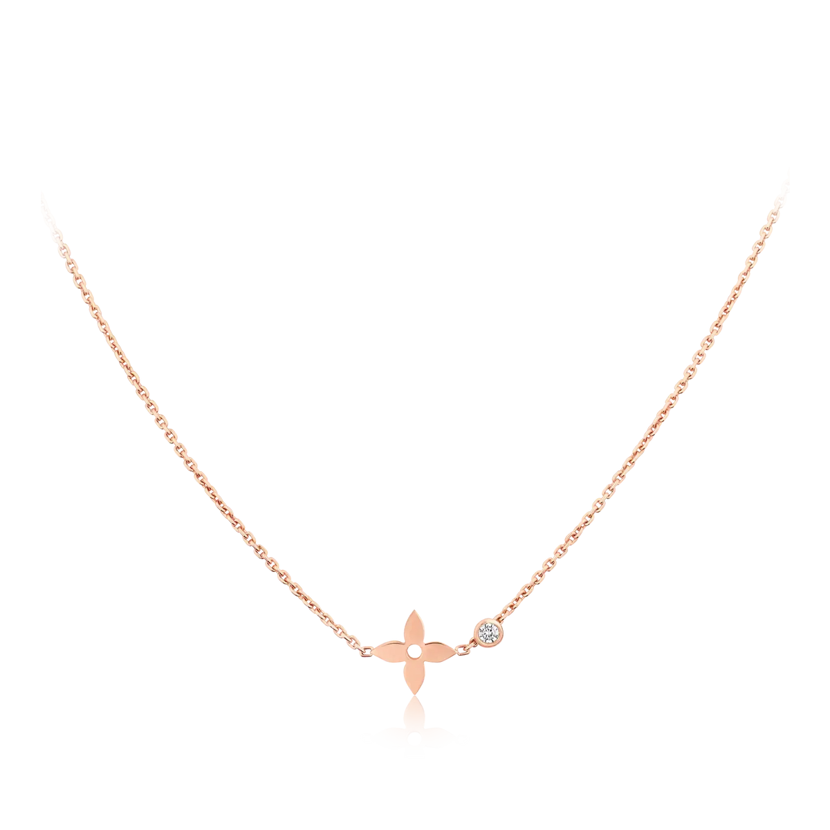 [⭐⭐JeweliWhal]BLOSSOM PENDANT PINK GOLD AND DIAMOND