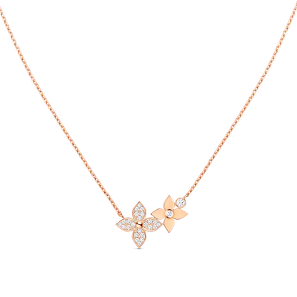 [⭐⭐JeweliWhal]STAR BLOSSOM NECKLACE PINK GOLD DIAMONDS