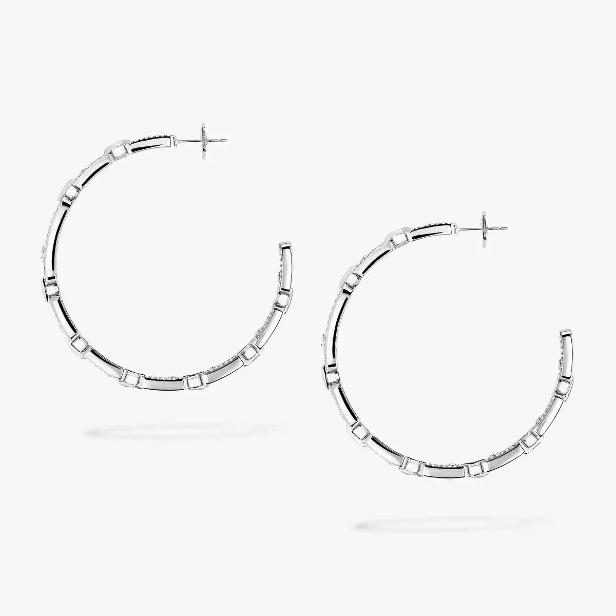 [[⭐⭐JeweliWhal]Move Link Diamond Hoop Earrings