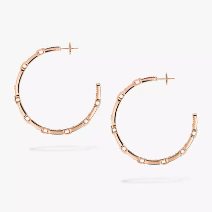 [[⭐⭐JeweliWhal]Move Link Diamond Hoop Earrings