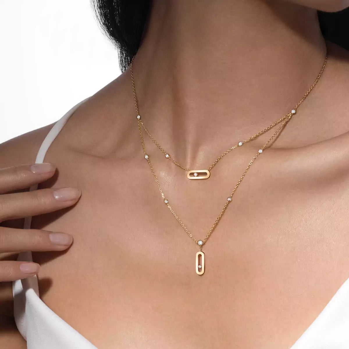 [⭐⭐JeweliWhal] Move Uno Diamond Necklace