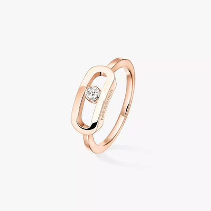 [⭐⭐JeweliWhal]Move Uno Diamond Ring in Gold