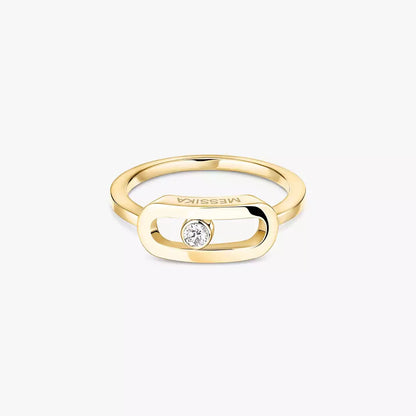 [⭐⭐JeweliWhal]Move Uno Diamond Ring in Gold
