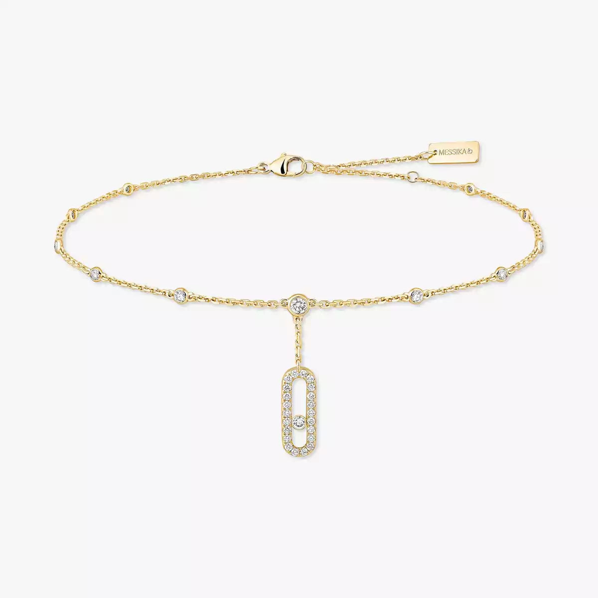 [⭐⭐JeweliWhal] Move Uno pavé ankle bracelet
