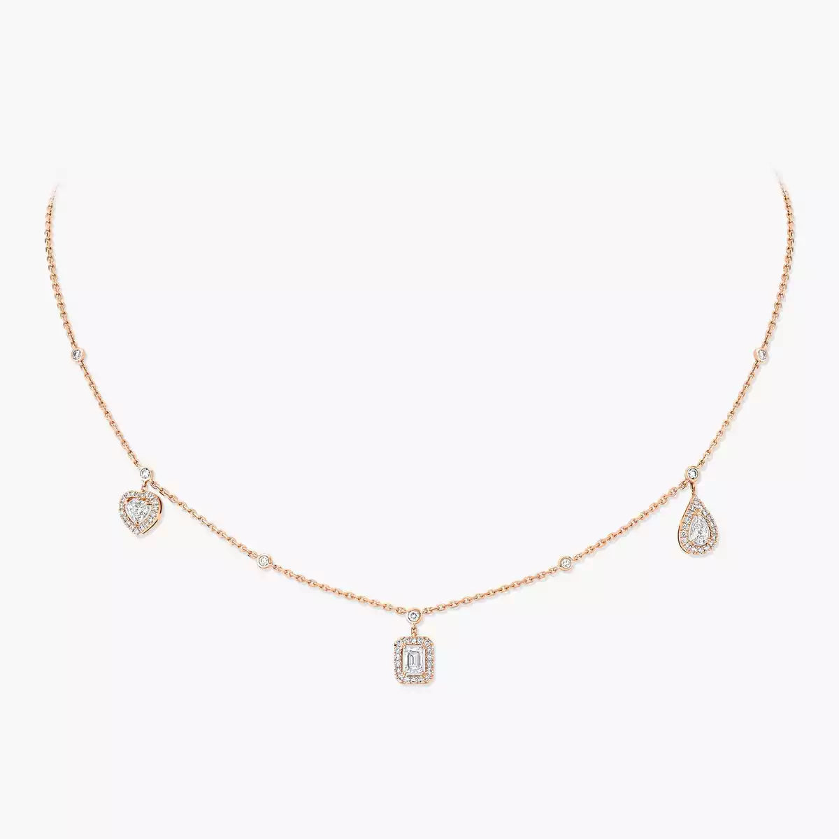 [⭐⭐JeweliWhal]My Twin Diamond Necklace in Silver