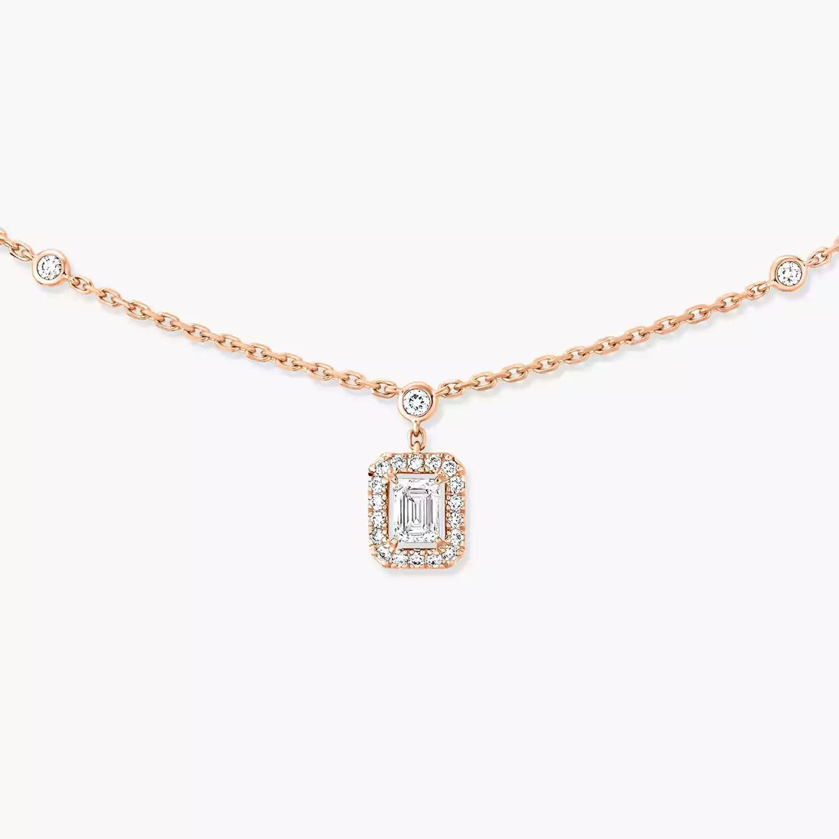 [⭐⭐JeweliWhal]My Twin Diamond Necklace in Silver