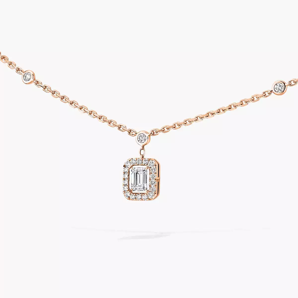 [⭐⭐JeweliWhal]My Twin Diamond Necklace in Silver