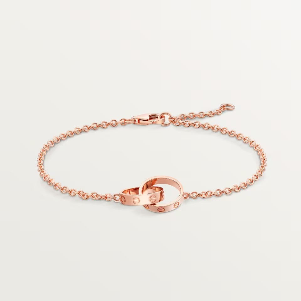 [⭐⭐JeweliWhal]LOVE BRACELET DOUBLE RING