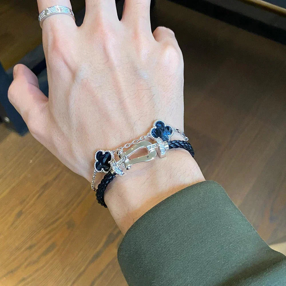 [⭐⭐JeweliWhal]CLOVER 5 MOTIF PIETERSITE BRACELET COLLECTION
