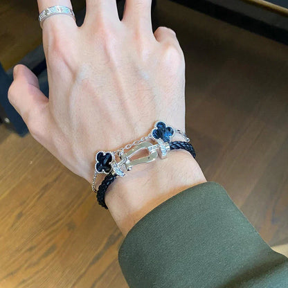 [⭐⭐JeweliWhal]CLOVER 5 MOTIF PIETERSITE BRACELET COLLECTION