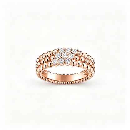 [⭐⭐JeweliWhal] THREE-ROW DIAMOND RING
