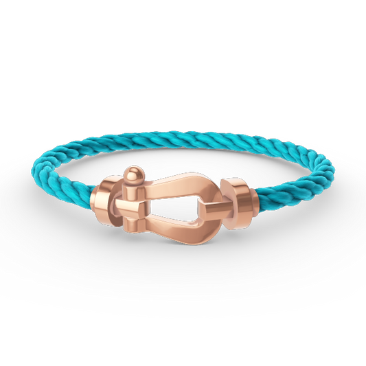 [⭐⭐JeweliWhal]FORCE LARGE HORSESHOE NO DIAMOND BRACELET ROSE GOLD