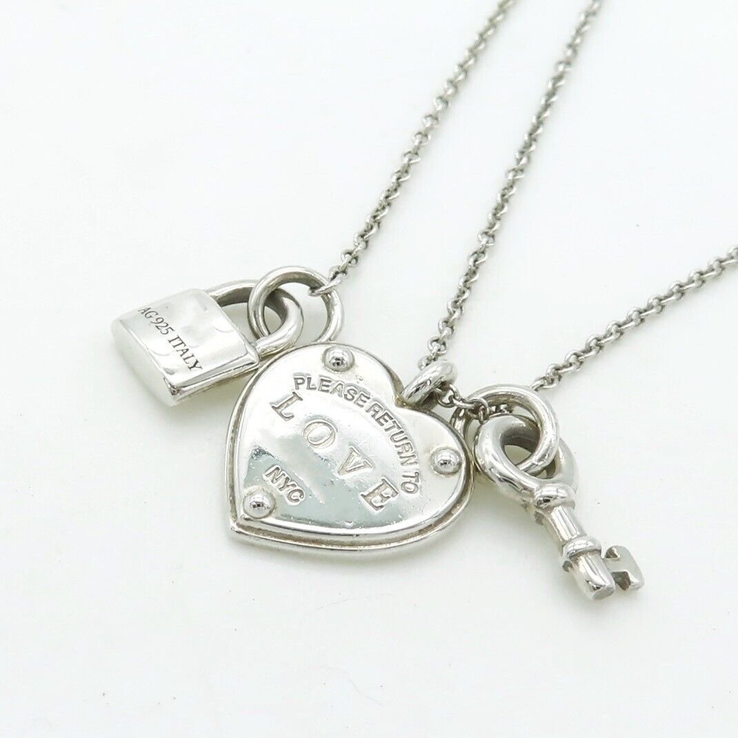 [JeweliWhal]LOVE HEART TAG KEY NECKLACE