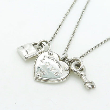 [JeweliWhal]LOVE HEART TAG KEY NECKLACE