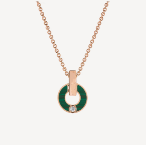 [⭐⭐JeweliWhal]GARI NECKLACE PINK GOLD MALACHITE